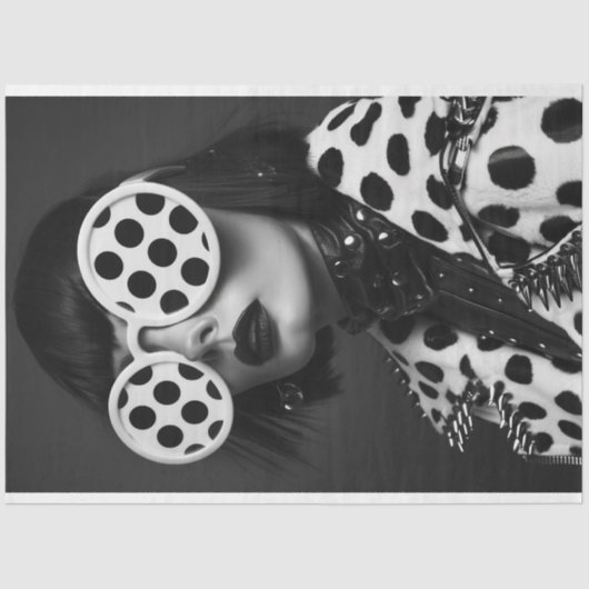 水玉模様ファッション用品 薄葉紙 (正面)