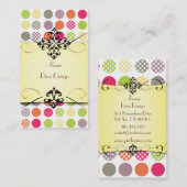 水玉模様ファンキー名刺 名刺 (正面/裏面)