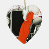 水玉模様フラッパー セラミックオーナメント (右)