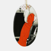 水玉模様フラッパー セラミックオーナメント (右)