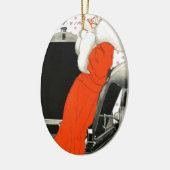 水玉模様フラッパー セラミックオーナメント (左)