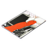 水玉模様フラッパー ノートブック (左側)