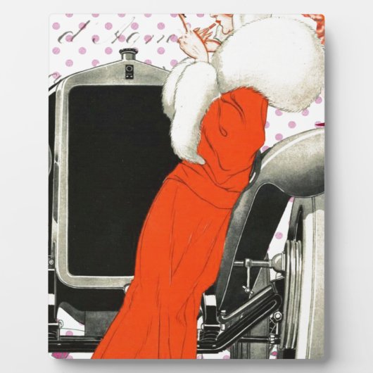 水玉模様フラッパー フォトプラーク (正面)