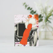 水玉模様フラッパー ポストカード (スタンド正面)