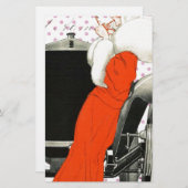 水玉模様フラッパー 便箋 (正面/裏面)