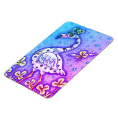 水玉模様フラミカラフルンゴ。パトリックの日 マグネット (左側)