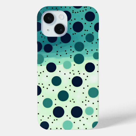 水玉模様ブリスiPhone 15ケース Case-Mate iPhoneケース (裏面)
