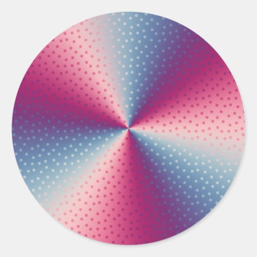 水玉模様プリズム ラウンドシール (正面)