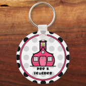 水玉模様プレK先生キーチェーン キーホルダー (正面)