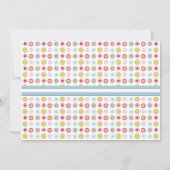 水玉模様ベビーシャワー招待状 招待状 (裏面)