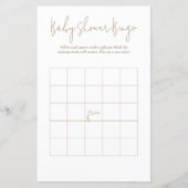 水玉模様ベビーベアービンゴベビーシャワーゲーム (正面)