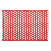 水玉模様ホワイト+バックグラファー。&アイディア 枕カバー (裏面-左)