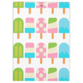 水玉模様ポップスパーソナライズされたクリップボード クリップボード (裏面)