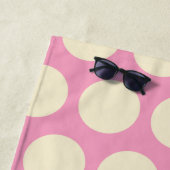 水玉模様ポプシクルパーソナライズされたビーチタオル ビーチタオル (インサイチュ)