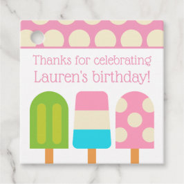 水玉模様ポプシリパーソナライズされたーの好意または贈り物ラベル フェイバータグ