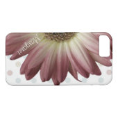 水玉模様マルサラワインデイジー名前をカスタムする Case-Mate iPhoneケース (裏面(横))