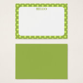 水玉模様ミニフラットカード//ギフトラベル (正面&裏面)