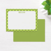 水玉模様ミニフラットカード//ギフトラベル (デスク)