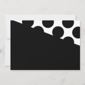 水玉模様モダン40歳誕生日招待状 招待状 (裏面)