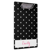 水玉模様モノグラムクリップボード クリップボード (右)