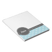 水玉模様モノグラム ノートパッド (アングル)