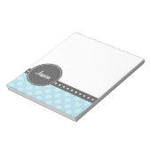 水玉模様モノグラム ノートパッド (回転)