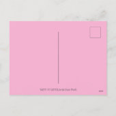 水玉模様ユニコーン及びイースターエッグバスケット、ファンタジー シーズンポストカード (裏面)