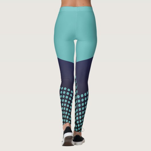 水玉模様ラインユニバーサル走ジムのレギン レギンス (裏面)