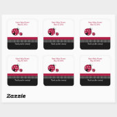 水玉模様ラディバグSQUAREお気に入りシール スクエアシール (シート)