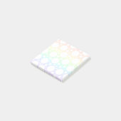 水玉模様レインボーグラディエントの後のノート ポストイット (アングル)