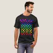 水玉模様レインボーシャツ Tシャツ (正面フル)