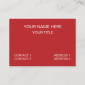 水玉模様レッドイエロー水玉模様 名刺 (裏面)