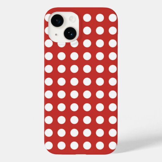 水玉模様レトロスタイルiPhone / iPadケース Case-Mate iPhoneケース (裏面)