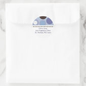 水玉模様住所 シール (バッグ)