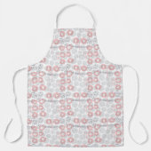 水玉模様円パターン エプロン (正面)