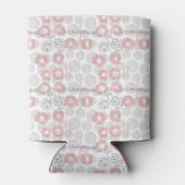 水玉模様円パターン 缶クーラー (裏面)