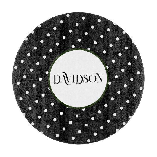 水玉模様切断板 カッティングボード (正面)