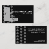 水玉模様動揺して – モノグラムL 名刺 (正面/裏面)