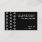 水玉模様動揺して – モノグラムL 名刺 (裏面)