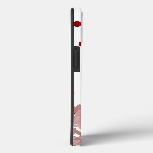 水玉模様及び花柄 Case-Mate iPhoneケース (裏面 / 右)