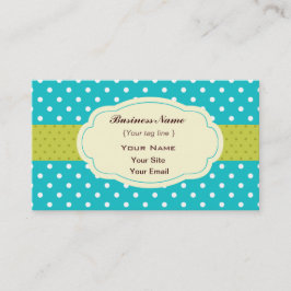 水玉模様名ファンキー刺テンプレート 名刺