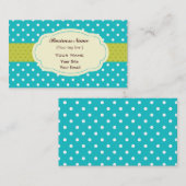 水玉模様名ファンキー刺テンプレート 名刺 (正面/裏面)