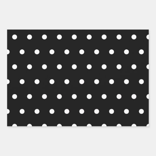 水玉模様品揃え ラッピングペーパーシート (正面)