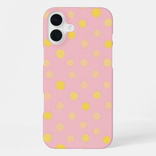 水玉模様喜び iPhoneケース (裏面)