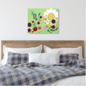 水玉模様園 キャンバスプリント (インサイチュ (寝室))