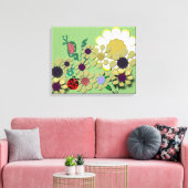 水玉模様園 キャンバスプリント (インサイチュ (リビング))