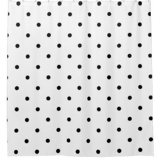 水玉模様型 シャワーカーテン (正面)