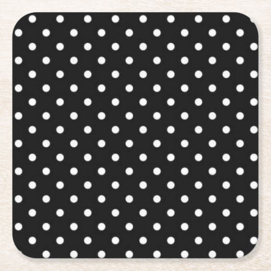 水玉模様型 スクエアペーパーコースター (正面)