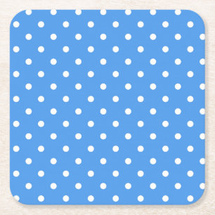 水玉模様型 スクエアペーパーコースター