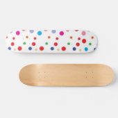 水玉模様型 スケートボード (横)